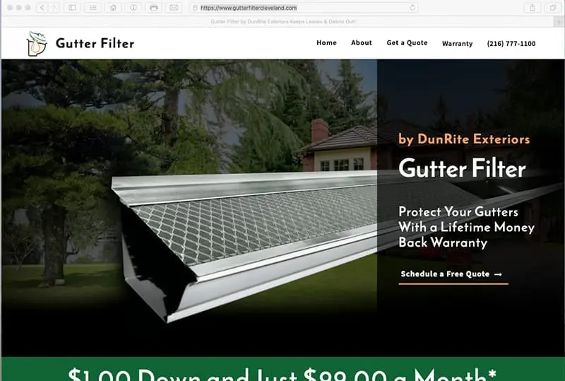 Xtreme and Gutter Filter Cleveland